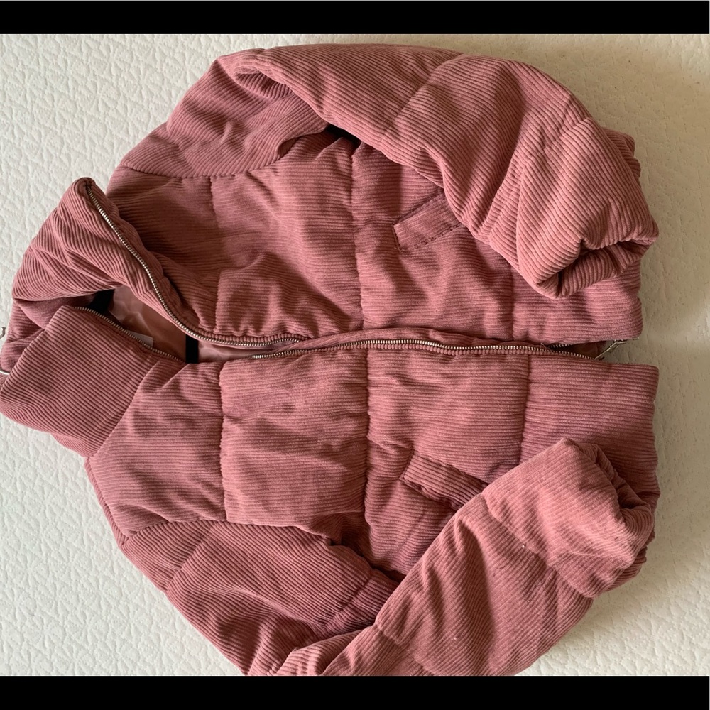 Velvet pink fashionnova  jacket size S